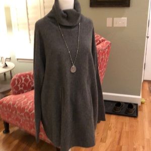 Wool cashmere turtleneck sweater
